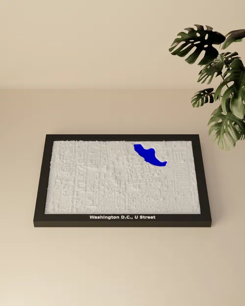 Mô hình thu nhỏ địa hình Washington D.C., U Street, Hoa Kỳ - Image 2