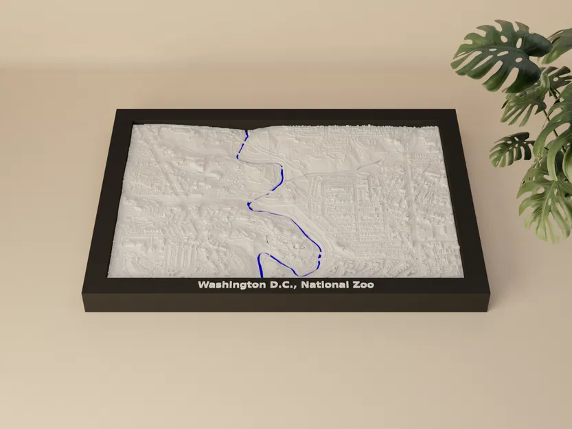 Washington D.C., Vườn thú Quốc gia, Hoa Kỳ - Mô hình thu nhỏ 3D - Image 1
