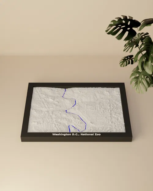 Washington D.C., Vườn thú Quốc gia, Hoa Kỳ - Mô hình thu nhỏ 3D - Image 4