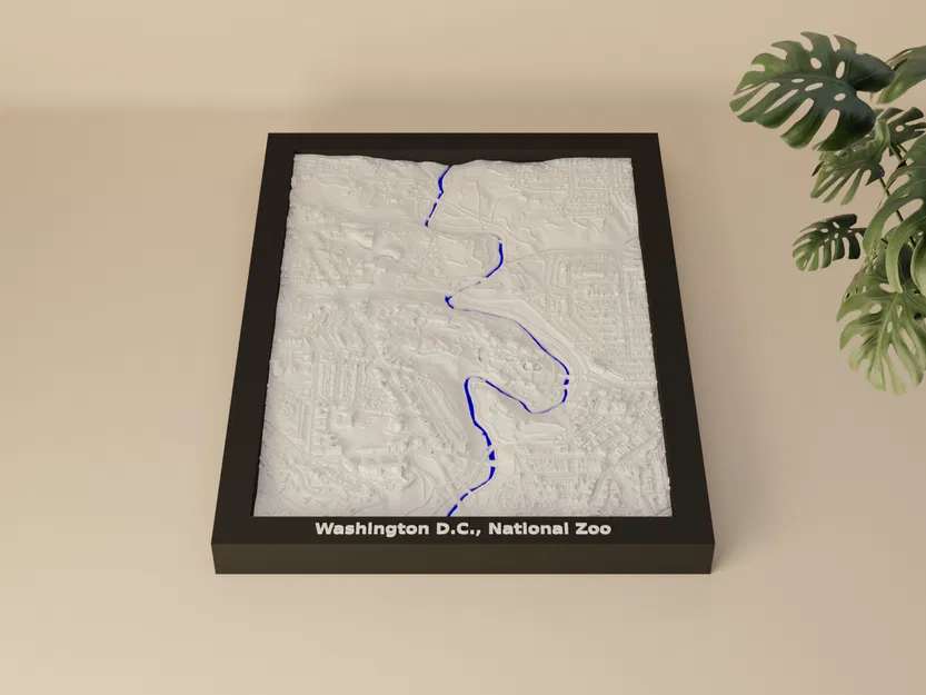 Washington D.C., Vườn thú Quốc gia, Hoa Kỳ - Mô hình thu nhỏ 3D - Image 1
