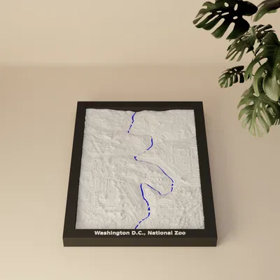Washington D.C., Vườn thú Quốc gia, Hoa Kỳ - Mô hình thu nhỏ 3D