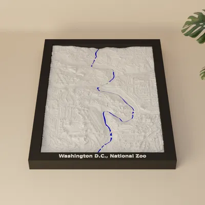 Washington D.C., Vườn thú Quốc gia, Hoa Kỳ - Mô hình thu nhỏ 3D