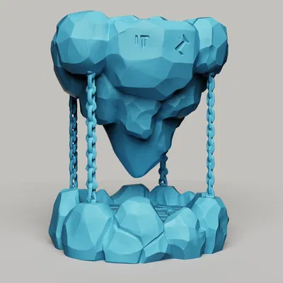 Chậu cây Hòn đảo Tưởng tượng Bay lơ lửng | Chậu Cổ ngữ Thần bí