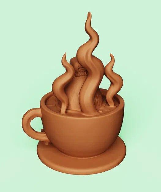 Capybara Tắm Cà Phê Dễ Thương | Đồ Chơi Bàn Kawaii - Image 3