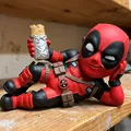 Mô Hình Chibi Deadpool Hài Hước | Tượng Fan Art Marvel - Thumbnail 1