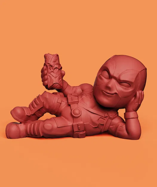 Mô Hình Chibi Deadpool Hài Hước | Tượng Fan Art Marvel - Image 2