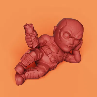 Mô Hình Chibi Deadpool Hài Hước | Tượng Fan Art Marvel