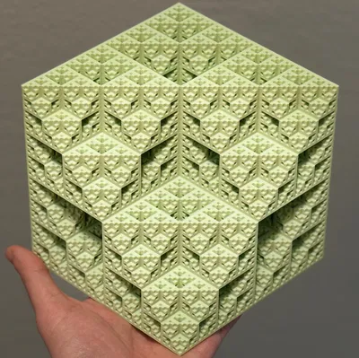 Rhombic Dodecahedron Fractal Chunk | Level 6