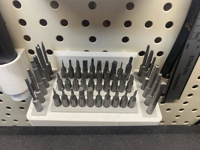 Giá đỡ bộ mũi tua vít điện mini cho Pegboard - Image 1