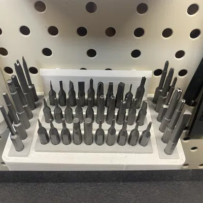 Giá đỡ bộ mũi tua vít điện mini cho Pegboard