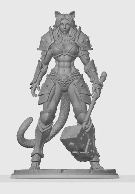 Mô hình Warhammer Cat-girl 3 - Image 1
