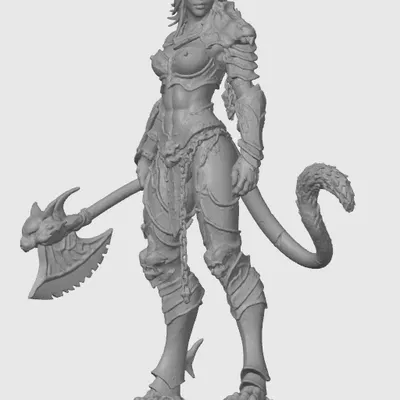 Mô hình Warhammer cat-girl 4