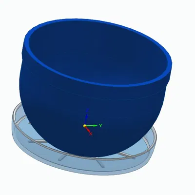 Chậu hoa có đĩa hứng và chức năng thoát nước