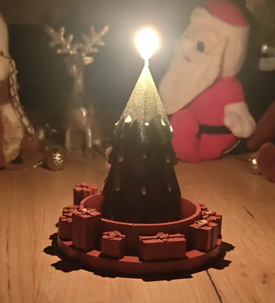 Khuôn Nến Cây Thông Noel In 3D + Đế Lót Ly Bê Tông - Image 2