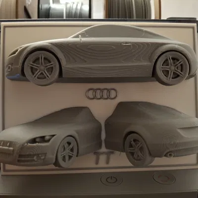 Mô hình xe Audi TT mui trần 3D