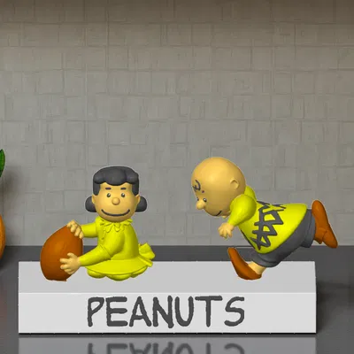Peanuts Lucy và Charlie Brown Cùng Trái Bóng