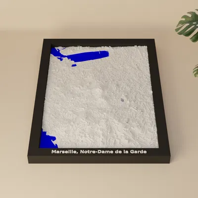 Marseille, Notre-Dame de la Garde, Pháp - Mô hình 3D