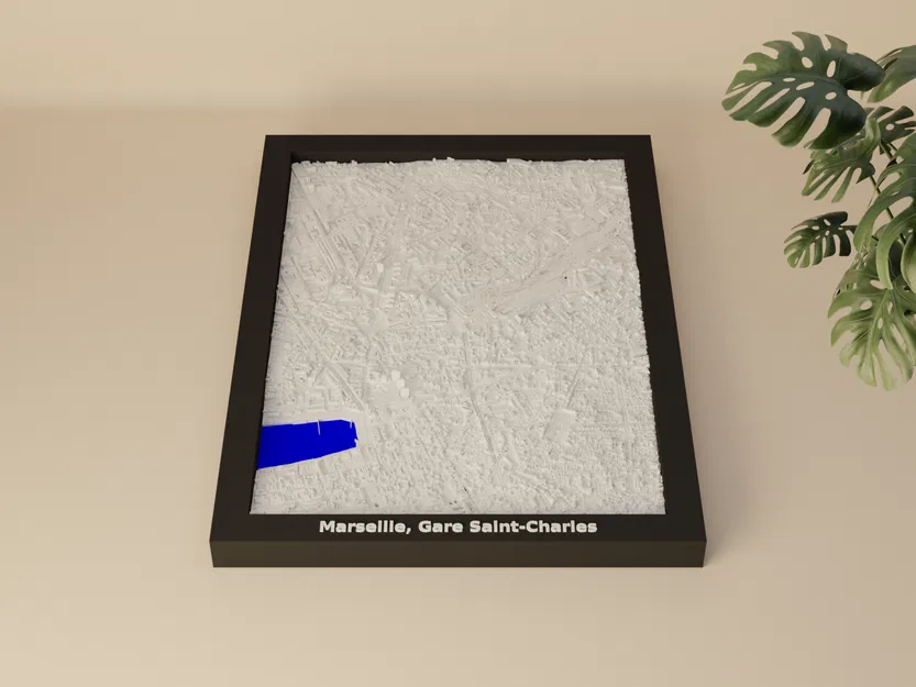 Mô hình thu nhỏ 3D Ga Saint-Charles, Marseille, Pháp - Image 1