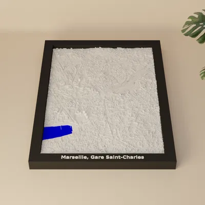 Mô hình thu nhỏ 3D Ga Saint-Charles, Marseille, Pháp
