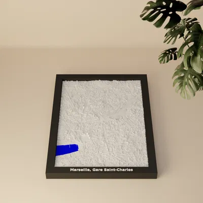 Mô hình thu nhỏ 3D Ga Saint-Charles, Marseille, Pháp