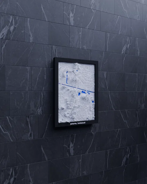 Mô hình thu nhỏ địa hình 3D Jakarta, Setiabudi, Indonesia - Image 4