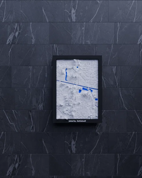 Mô hình thu nhỏ địa hình 3D Jakarta, Setiabudi, Indonesia - Image 5