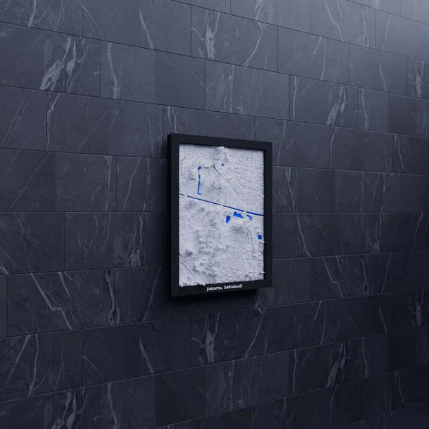 Mô hình thu nhỏ địa hình 3D Jakarta, Setiabudi, Indonesia - Image 6