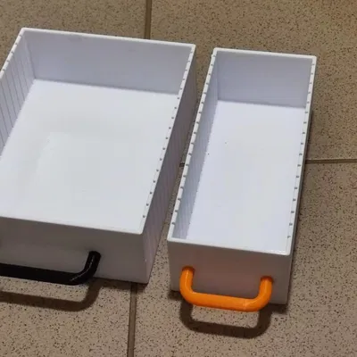 Hộp Đựng Gói Gia Vị Nhà Bếp Module (70–130 mm) Có Vách Ngăn & Tay Cầm