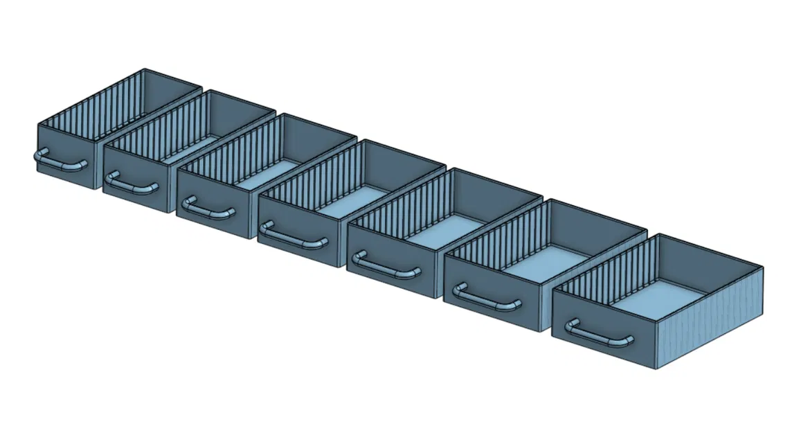 Hộp Đựng Gói Gia Vị Nhà Bếp Module (70–130 mm) Có Vách Ngăn & Tay Cầm - Image 5