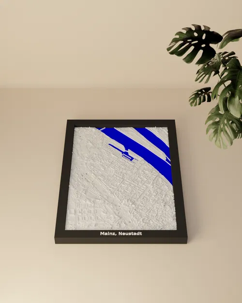 Mô hình thu nhỏ 3D địa hình Mainz, Neustadt, Đức - Image 3