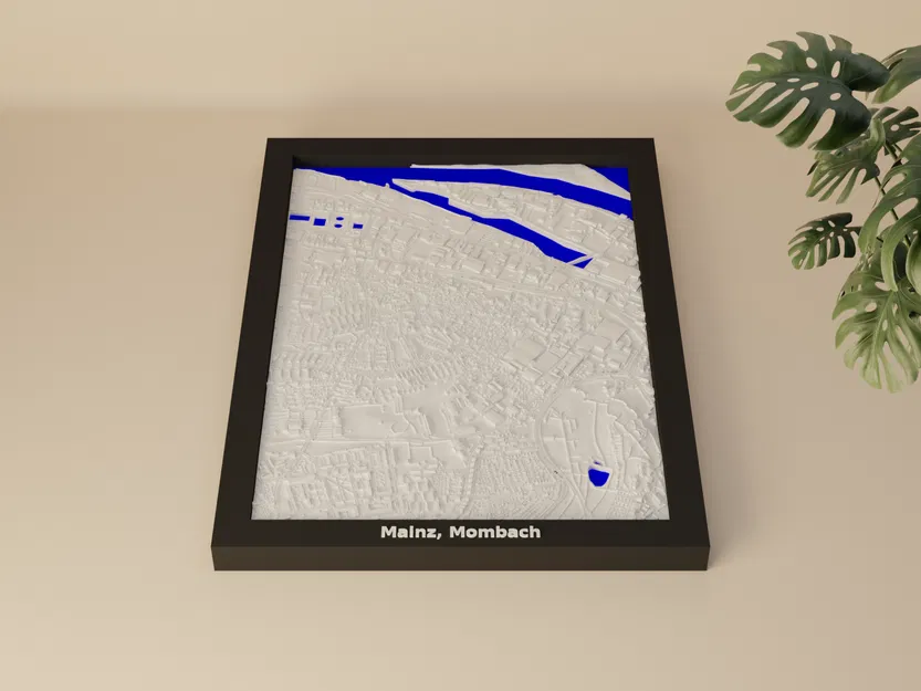 Mô hình thu nhỏ địa hình 3D Mainz, Mombach - Đức - Image 1