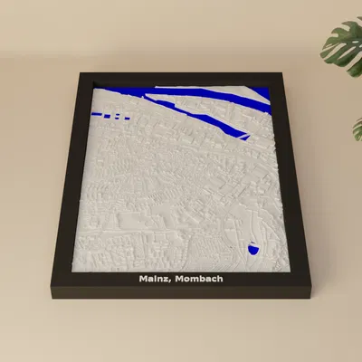 Mô hình thu nhỏ địa hình 3D Mainz, Mombach - Đức