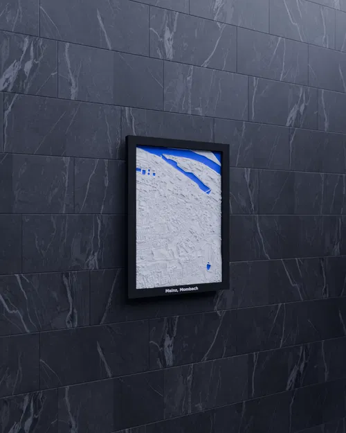 Mô hình thu nhỏ địa hình 3D Mainz, Mombach - Đức - Image 3