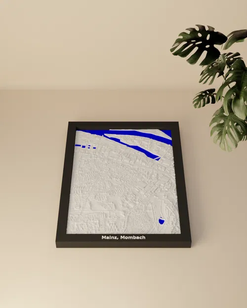 Mô hình thu nhỏ địa hình 3D Mainz, Mombach - Đức - Image 5