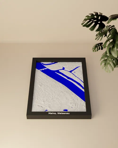 Mô hình địa hình 3D Mainz, Weisenau, Đức - Image 2