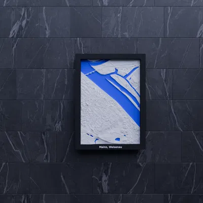 Mô hình địa hình 3D Mainz, Weisenau, Đức