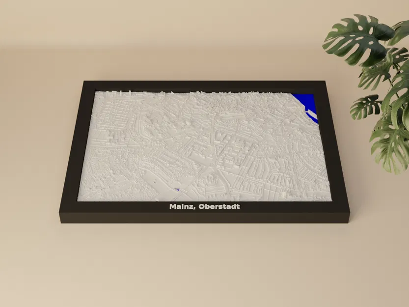 Mô hình thu nhỏ địa hình 3D Mainz, Oberstadt, Đức - Image 3