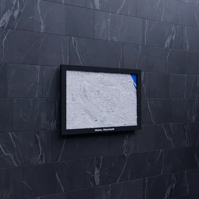 Mô hình thu nhỏ địa hình 3D Mainz, Oberstadt, Đức