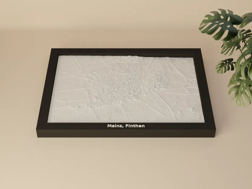 Mô hình thu nhỏ địa hình Mainz, Finthen, Đức - In 3D - Image 3