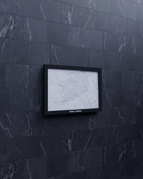 Mô hình thu nhỏ địa hình Mainz, Finthen, Đức - In 3D - Image 4