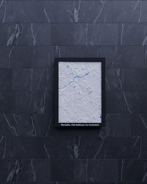 Marseille, Cité Radieuse (Le Corbusier), Pháp - Mô hình thu nhỏ 3D - Image 4