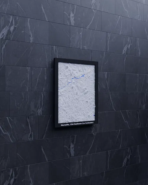 Marseille, Cité Radieuse (Le Corbusier), Pháp - Mô hình thu nhỏ 3D - Image 5