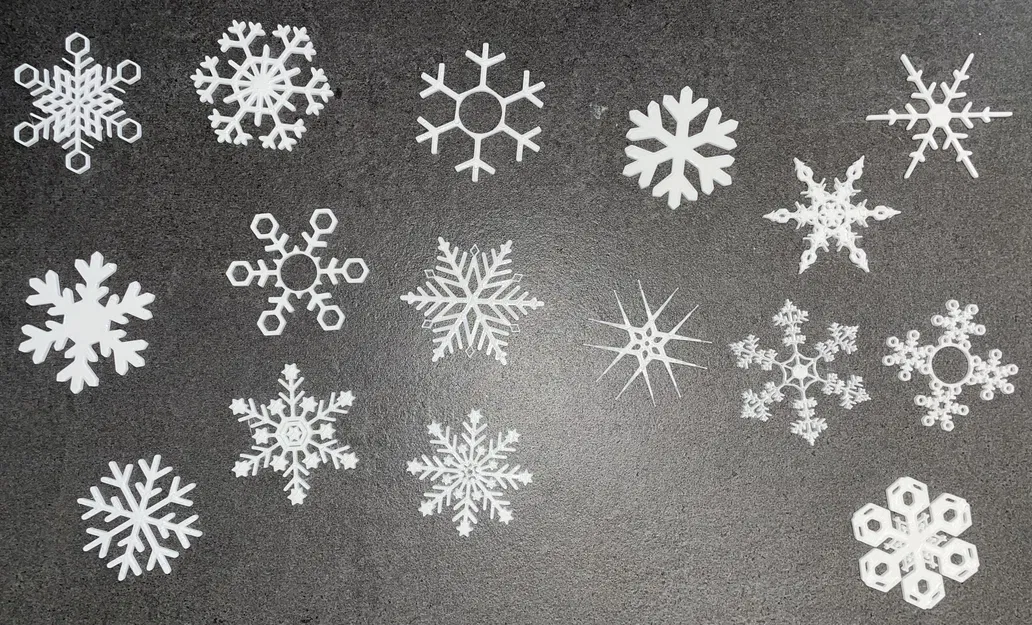 Bộ Sưu Tập Bông Tuyết - 18 Bông (Trang Trí Cửa Sổ Hoặc Quà Tặng - Giáng Sinh) - Image 2