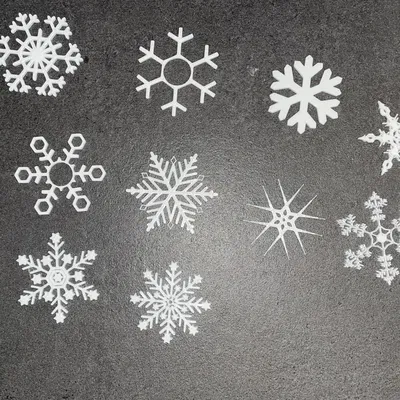 Bộ Sưu Tập Bông Tuyết - 18 Bông (Trang Trí Cửa Sổ Hoặc Quà Tặng - Giáng Sinh)