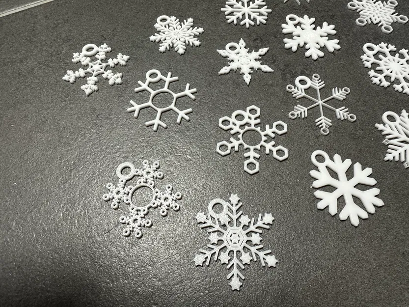 Bộ sưu tập Hoa Tuyết có vòng treo lớn để trang trí cây thông Noel - Image 2