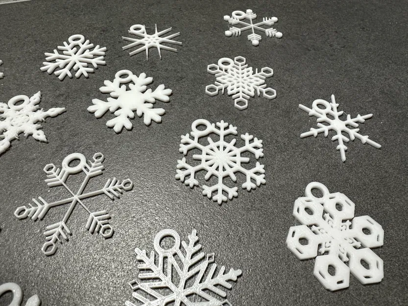 Bộ sưu tập Hoa Tuyết có vòng treo lớn để trang trí cây thông Noel - Image 3