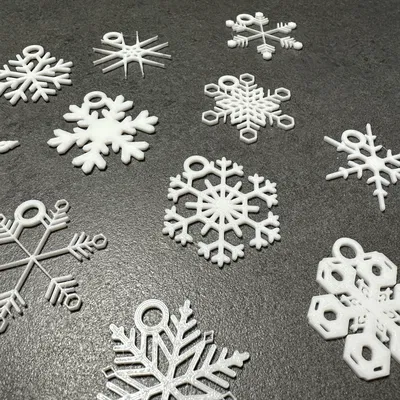 Bộ sưu tập Hoa Tuyết có vòng treo lớn để trang trí cây thông Noel