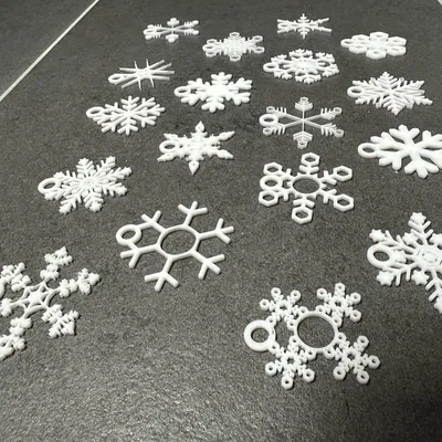 Bộ sưu tập Hoa Tuyết có vòng treo lớn để trang trí cây thông Noel