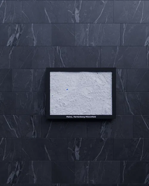 Mô hình địa hình thu nhỏ 3D Mainz, Hartenberg-Münchfeld - Đức - Image 5