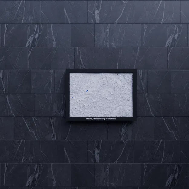 Mô hình địa hình thu nhỏ 3D Mainz, Hartenberg-Münchfeld - Đức - Image 7